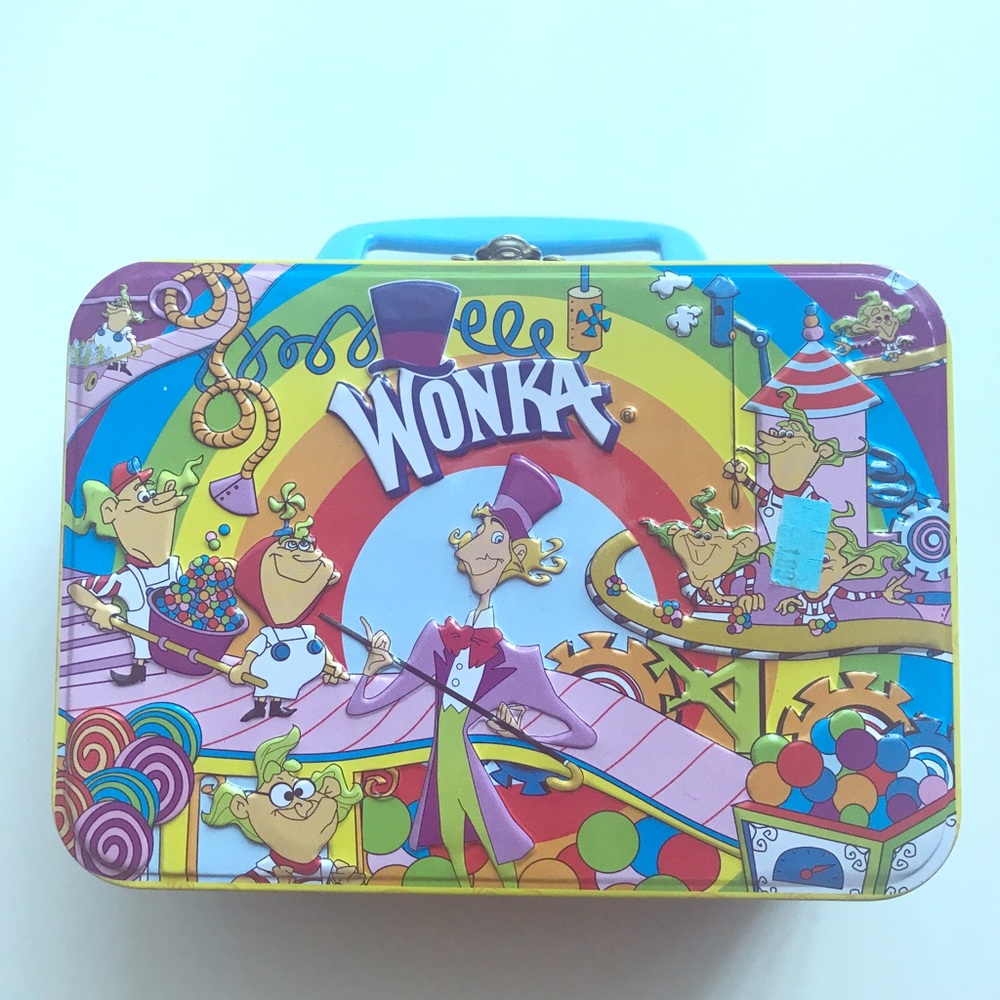 Vintage Willy wonka metal lunch tin